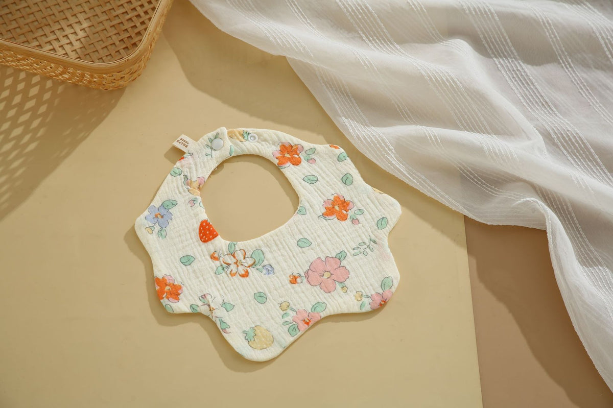 Baby Cotton Bibs with Cartoon Designs