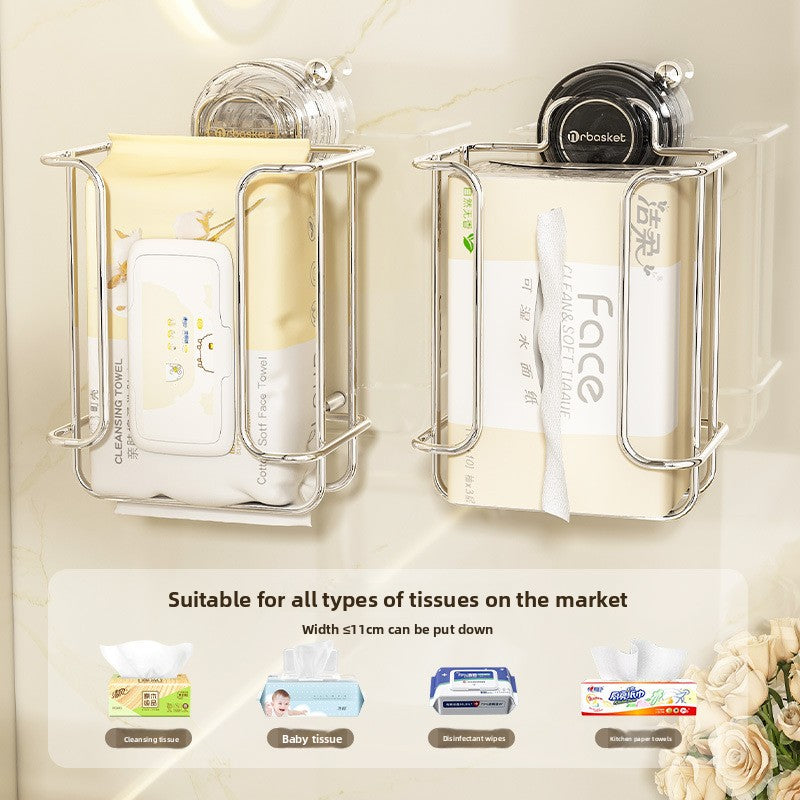 Bathroom Light Luxury Creative Stainless Steel Paper Box