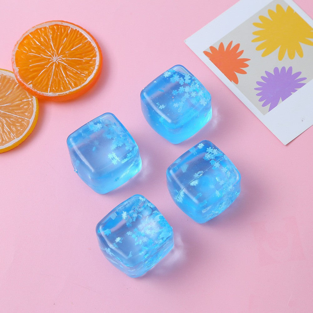 Ice cube maltose squishy stress-relief toy