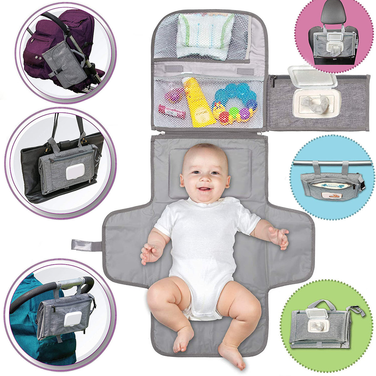 Foldable Waterproof Baby Diaper Changing Pad