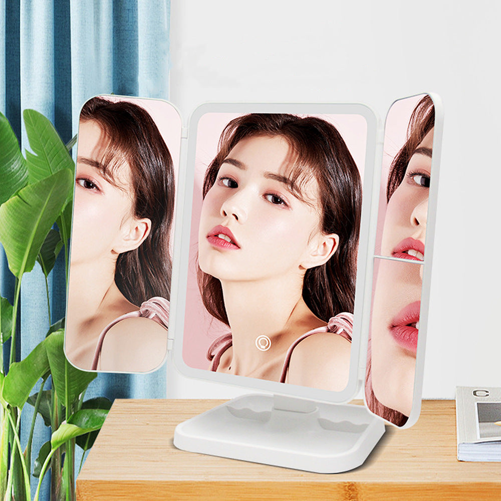Desktop LED Makeup Mirror with Light