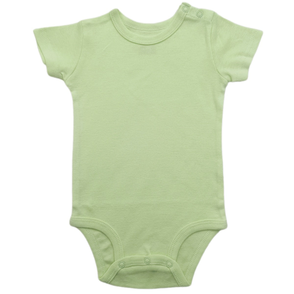 Baby Cotton Romper Short Sleeve Shoulder Opening Jumpsuit