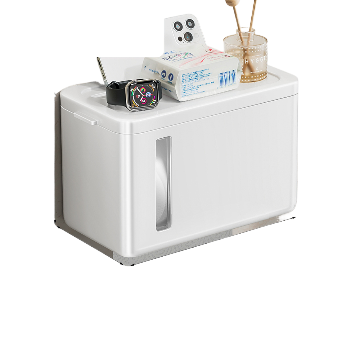 Three-Layer Wall-Mounted Bathroom Tissue Holder