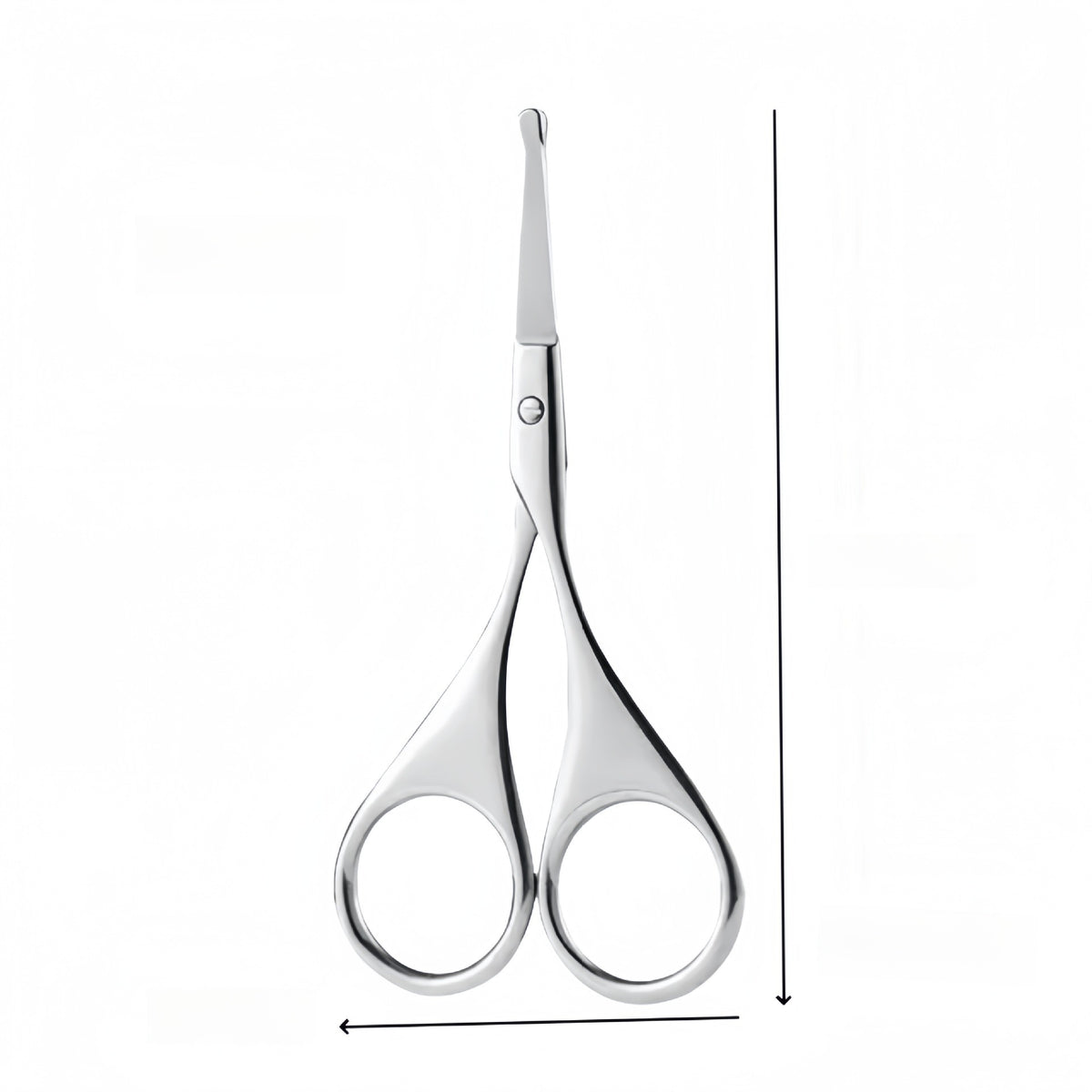 Stainless Steel Beauty Scissors for Eyebrow and Nose Hair Trimming, Makeup Tool