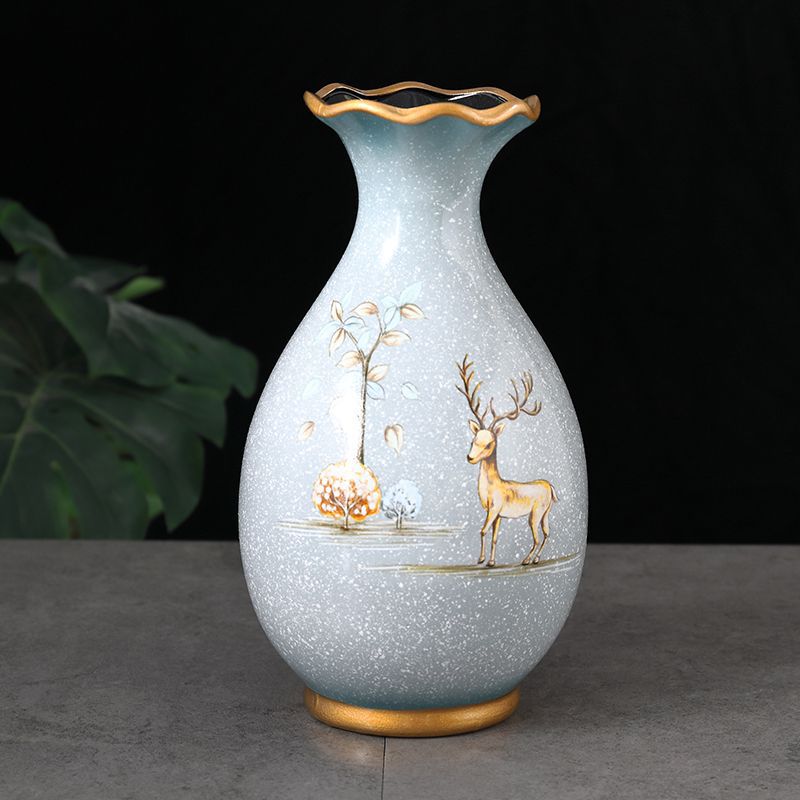 Ceramic small vase for flower arrangement
