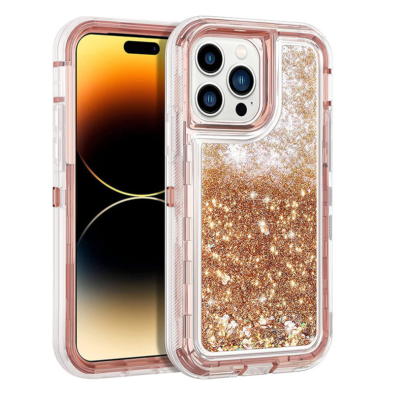Liquid Sand Three-In-One Anti-Fall Phone Case