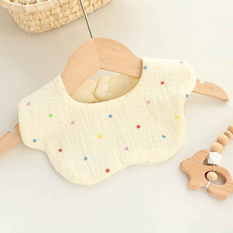 Baby Cotton Bibs with Cartoon Designs