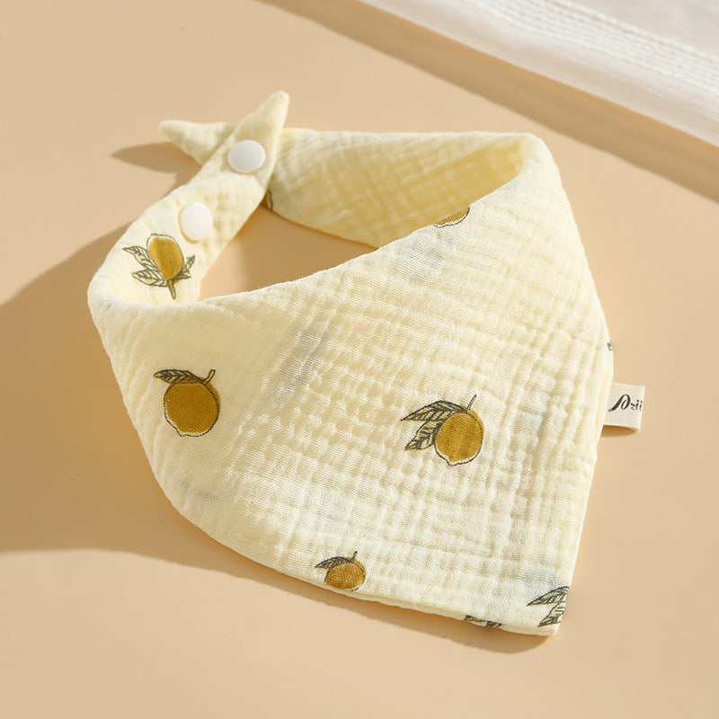 Baby Cotton Bibs with Cartoon Designs