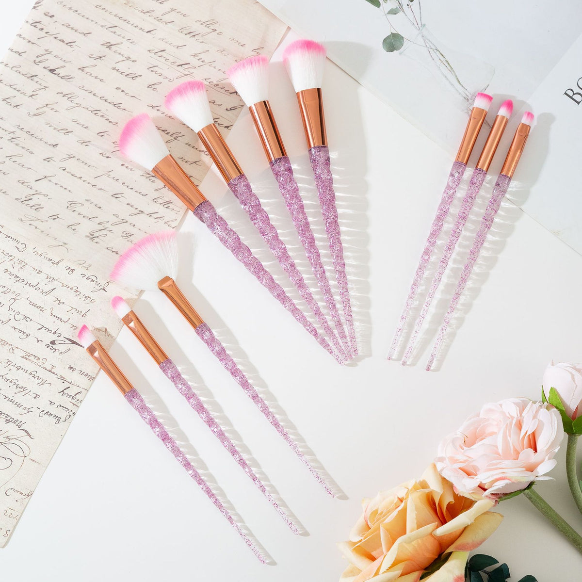 Colorful Unicorn Makeup Brush Set