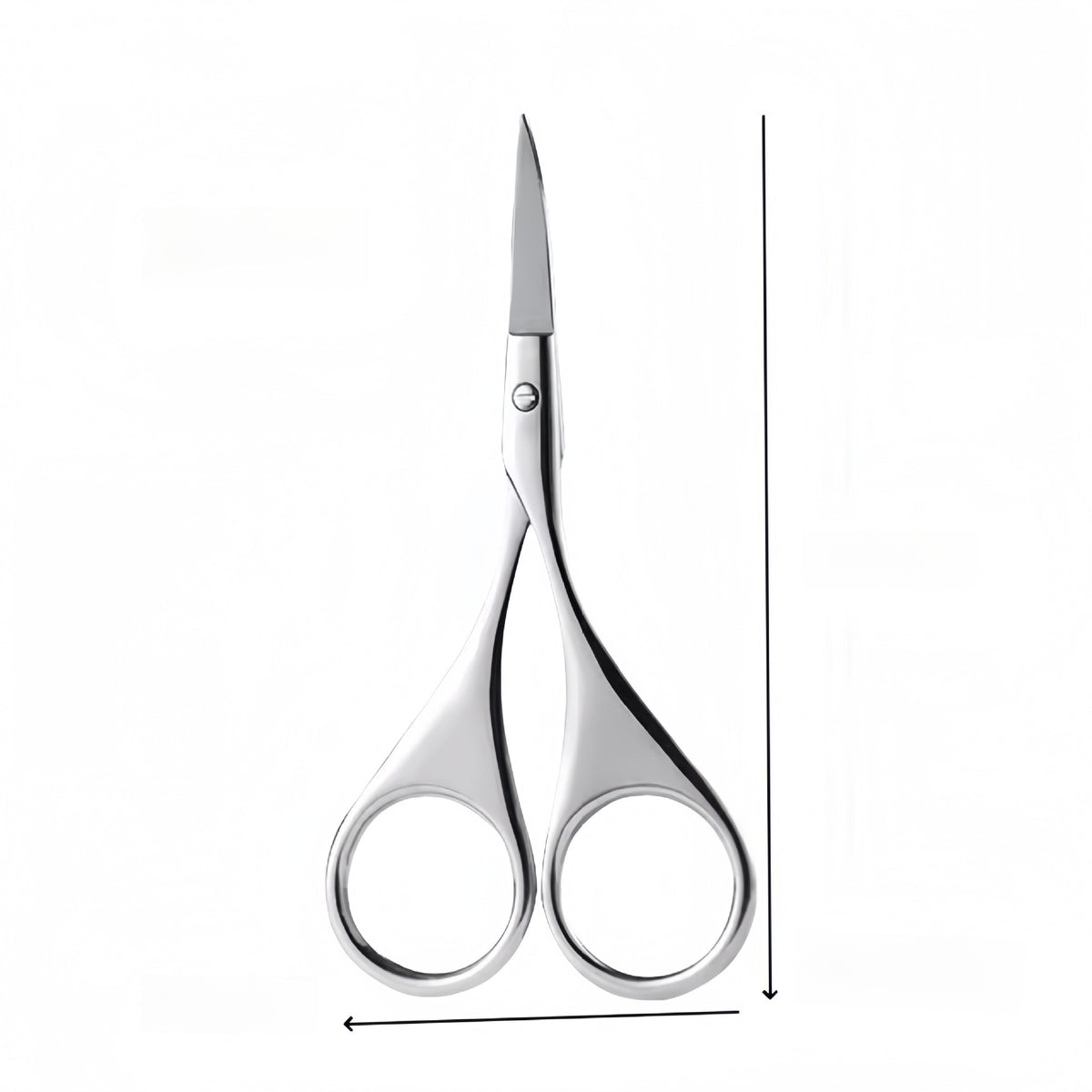 Stainless Steel Beauty Scissors for Eyebrow and Nose Hair Trimming, Makeup Tool