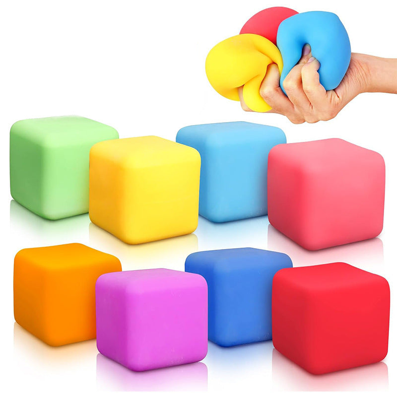 Ice cube maltose squishy stress-relief toy