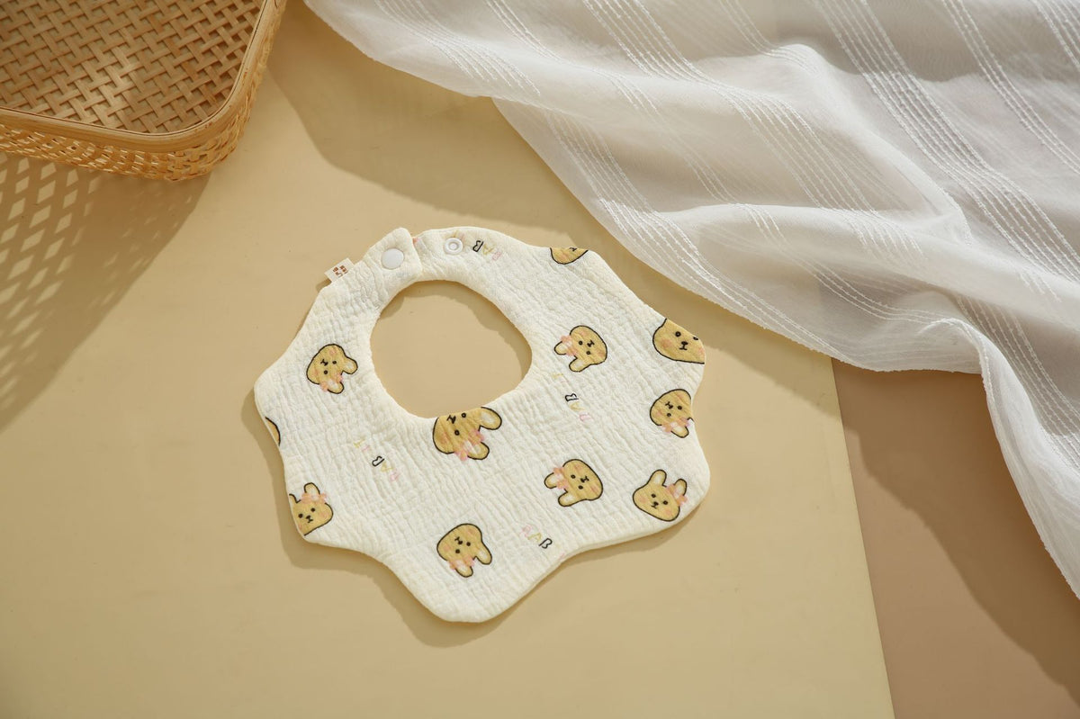 Baby Cotton Bibs with Cartoon Designs