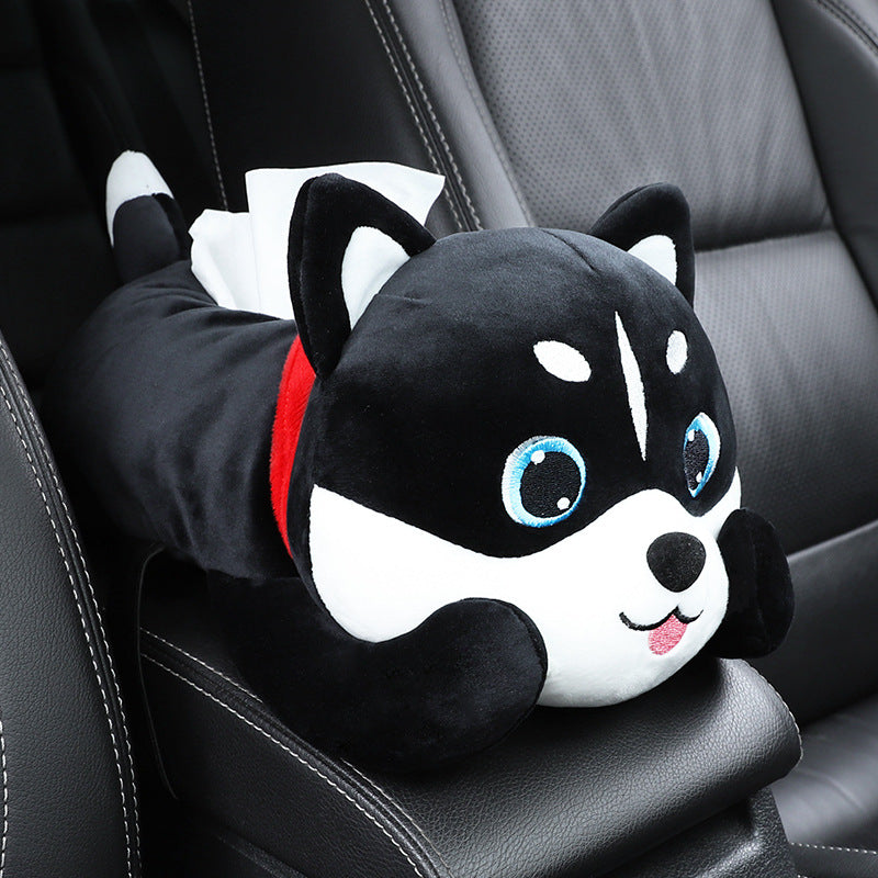 Cute Plush Car Tissue Box