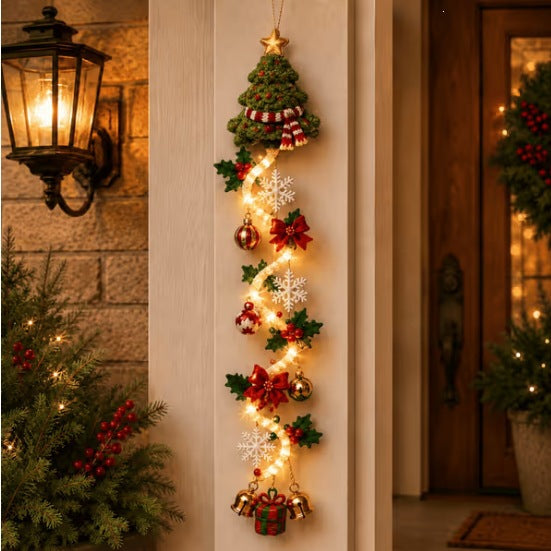 Light-up Christmas Door Hanger