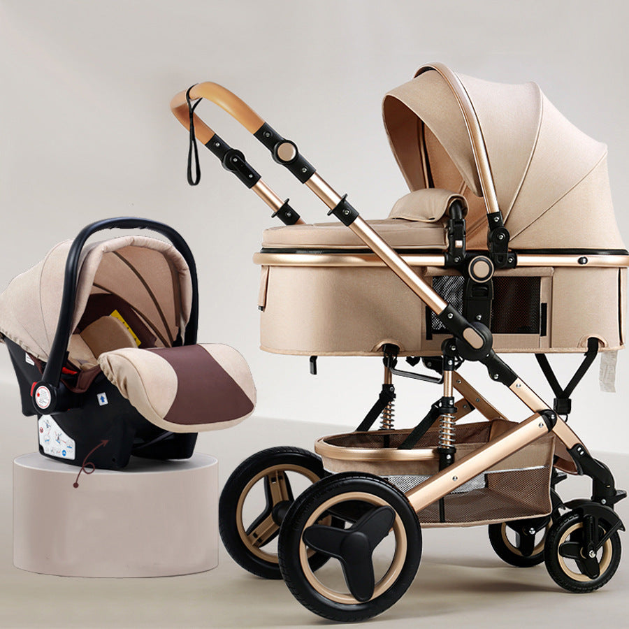 Basket-style baby stroller