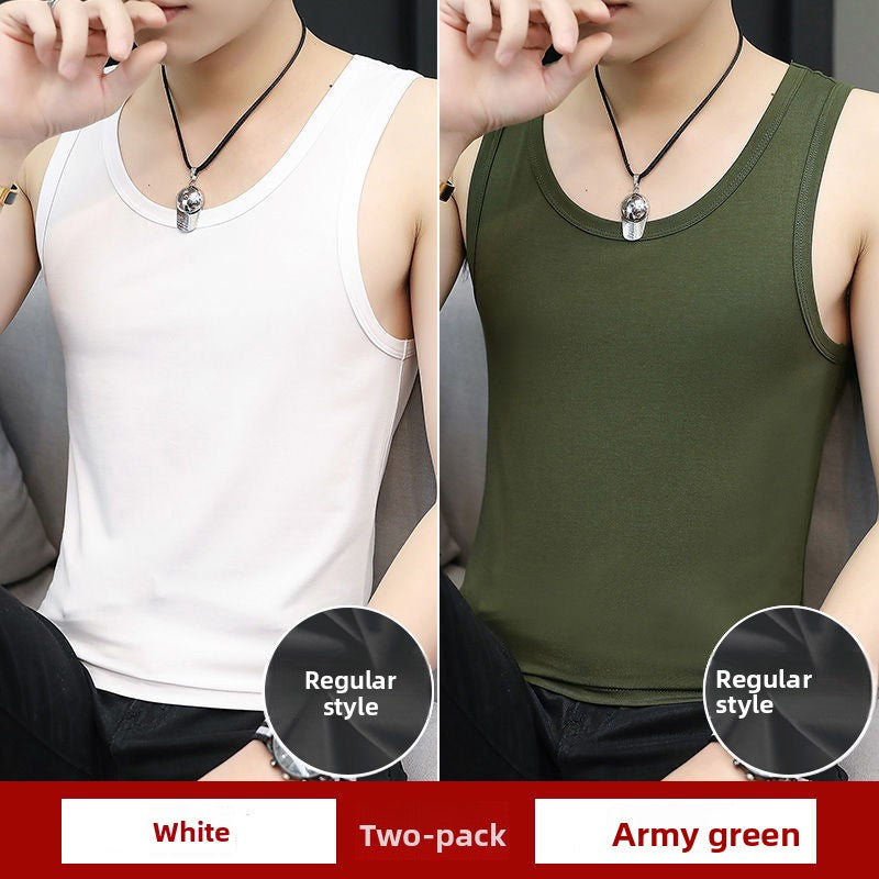 Modal Mens Round Neck Tank Tops