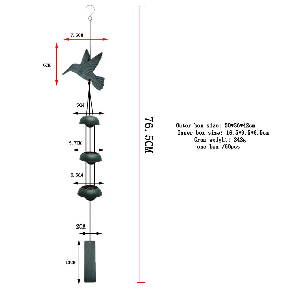 Courtyard Home Wind Chime Decor