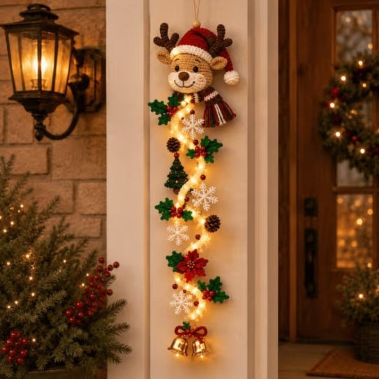Light-up Christmas Door Hanger