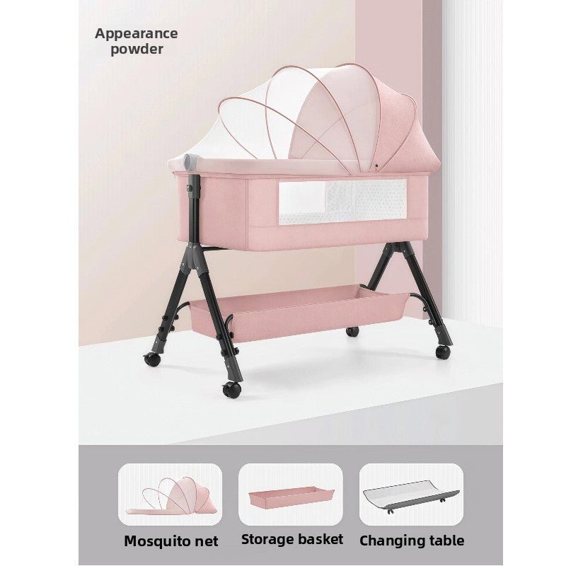 Adjustable Foldable Baby Bed with Mosquito Net - RAINSTAR
