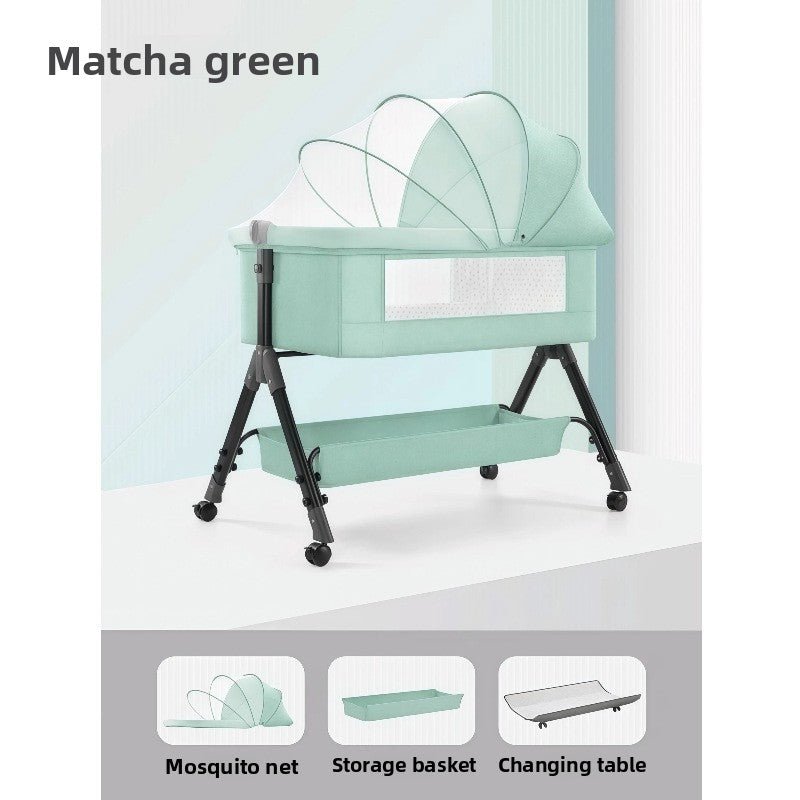 Adjustable Foldable Baby Bed with Mosquito Net - RAINSTAR