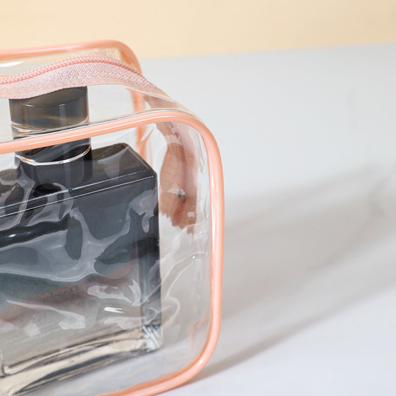 Transparent PVC Cosmetic Storage Bag Set