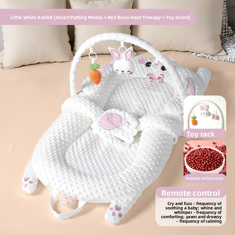 Foldable Portable Baby Bed with Toy Rack Options