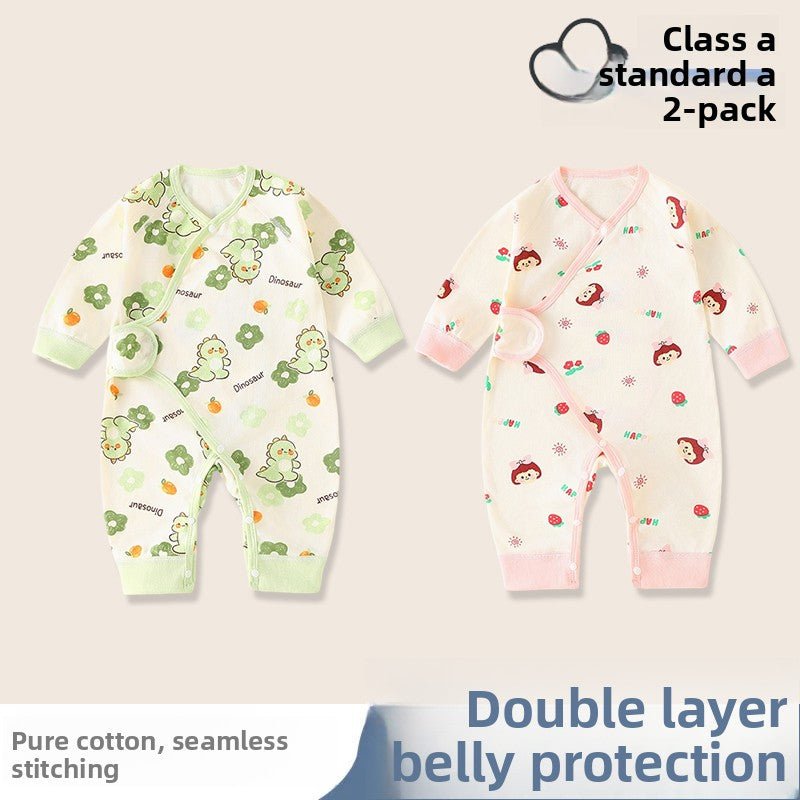 Baby Cotton Jumpsuit Long Sleeve Romper - RAINSTAR