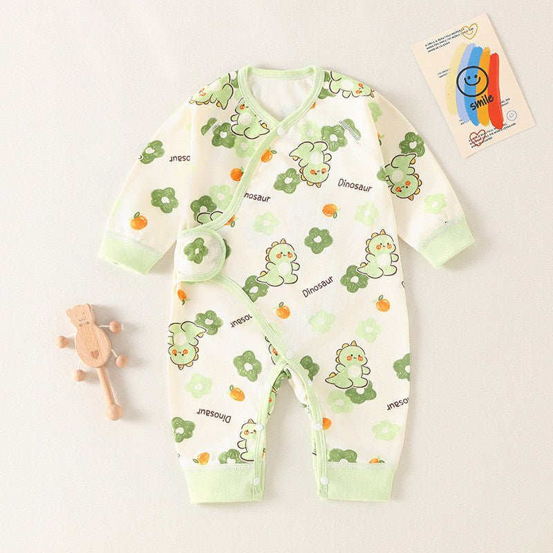 Baby Cotton Jumpsuit Long Sleeve Romper - RAINSTAR