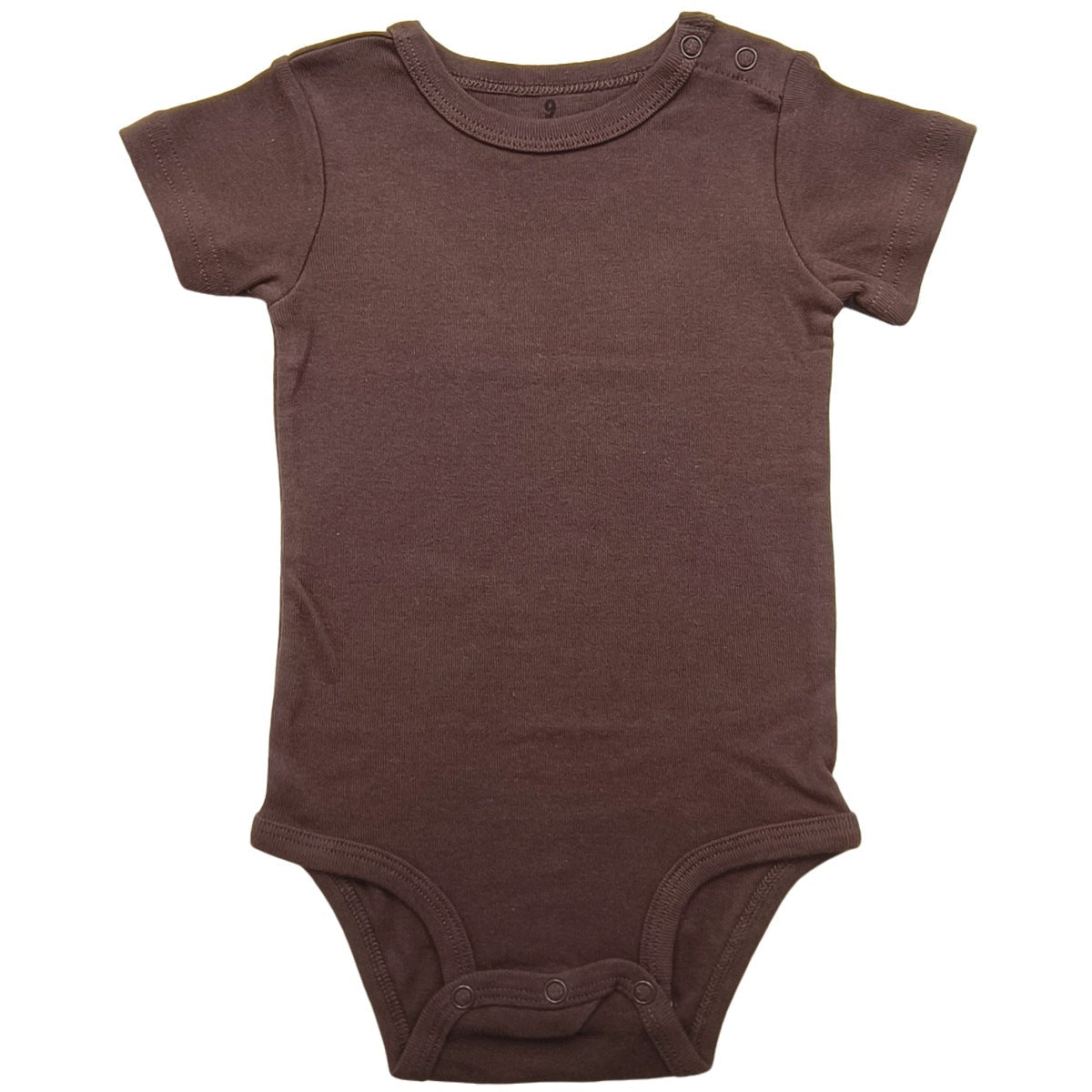 Baby Cotton Romper Short Sleeve Shoulder Opening Jumpsuit - RAINSTAR