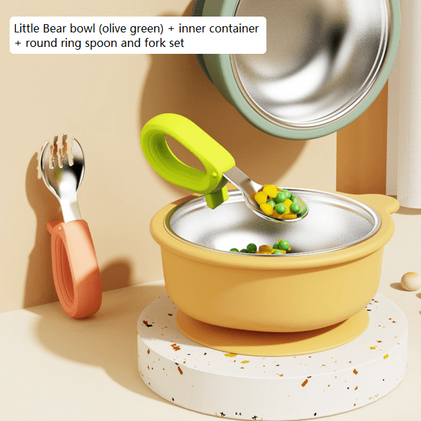 Baby Food Bowl with Suction Disc - RAINSTAR