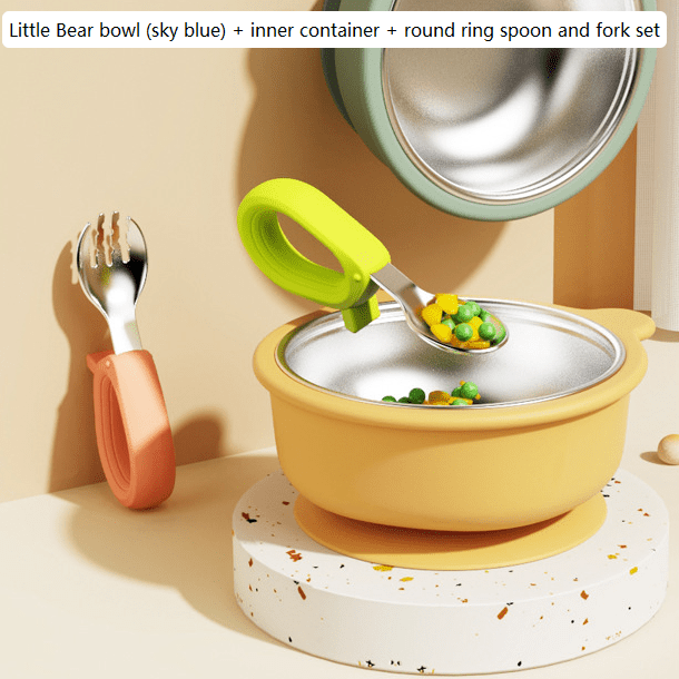 Baby Food Bowl with Suction Disc - RAINSTAR