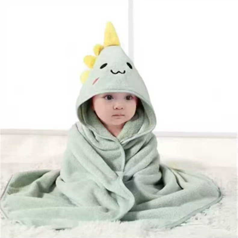 Baby Hooded Bath Poncho Quick-Dry Towel - RAINSTAR
