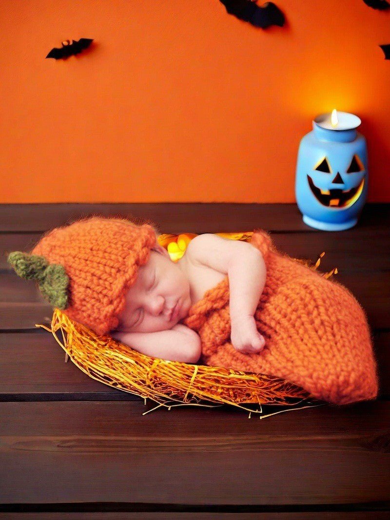 Baby Photo Cute Pumpkin Style Clothing Sleeping Bag Children Photo Clothes - RAINSTAR