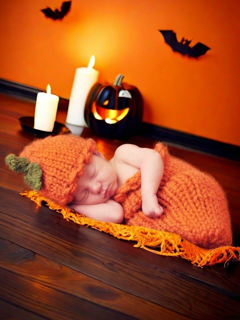 Baby Photo Cute Pumpkin Style Clothing Sleeping Bag Children Photo Clothes - RAINSTAR