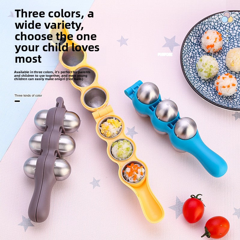 304 Stainless Steel Rice Ball Mold DIY Baby Food Shaper