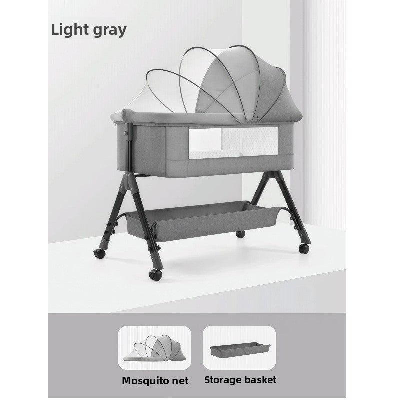 Adjustable Foldable Baby Bed with Mosquito Net