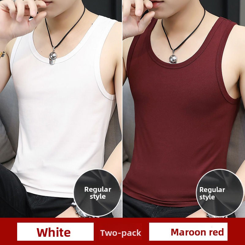 Modal Mens Round Neck Tank Tops