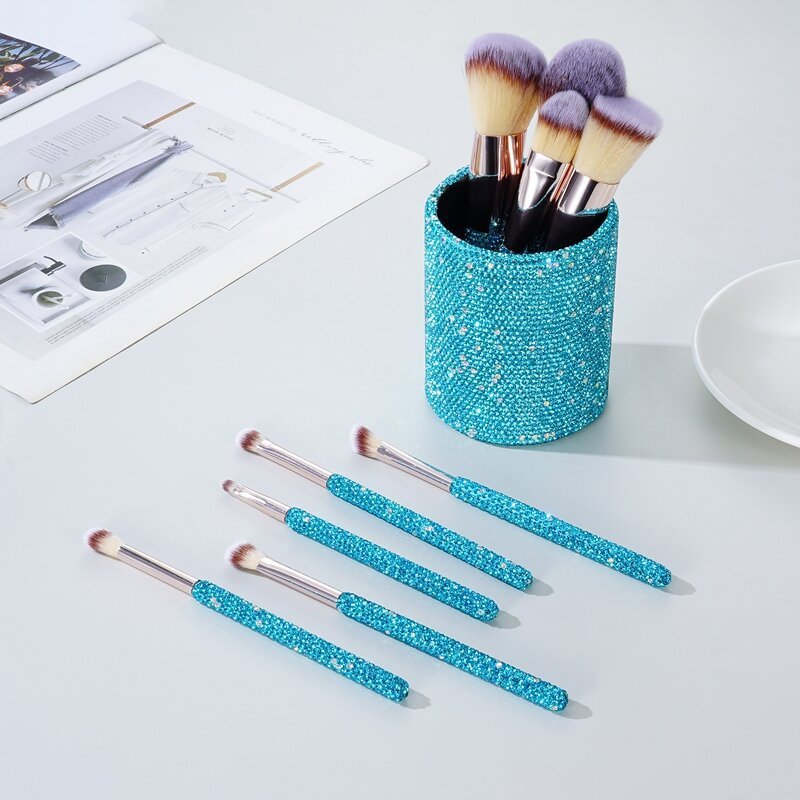 Diamond Makeup Brush Set 9 Piece - RAINSTAR