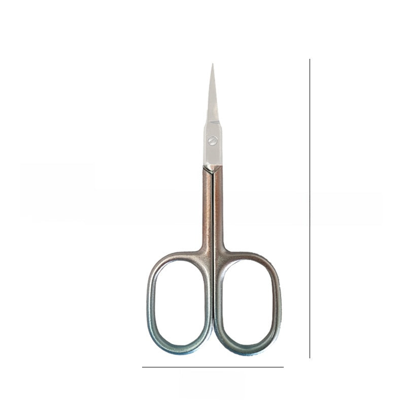 Stainless Steel Beauty Scissors for Eyebrow and Nose Hair Trimming, Makeup Tool