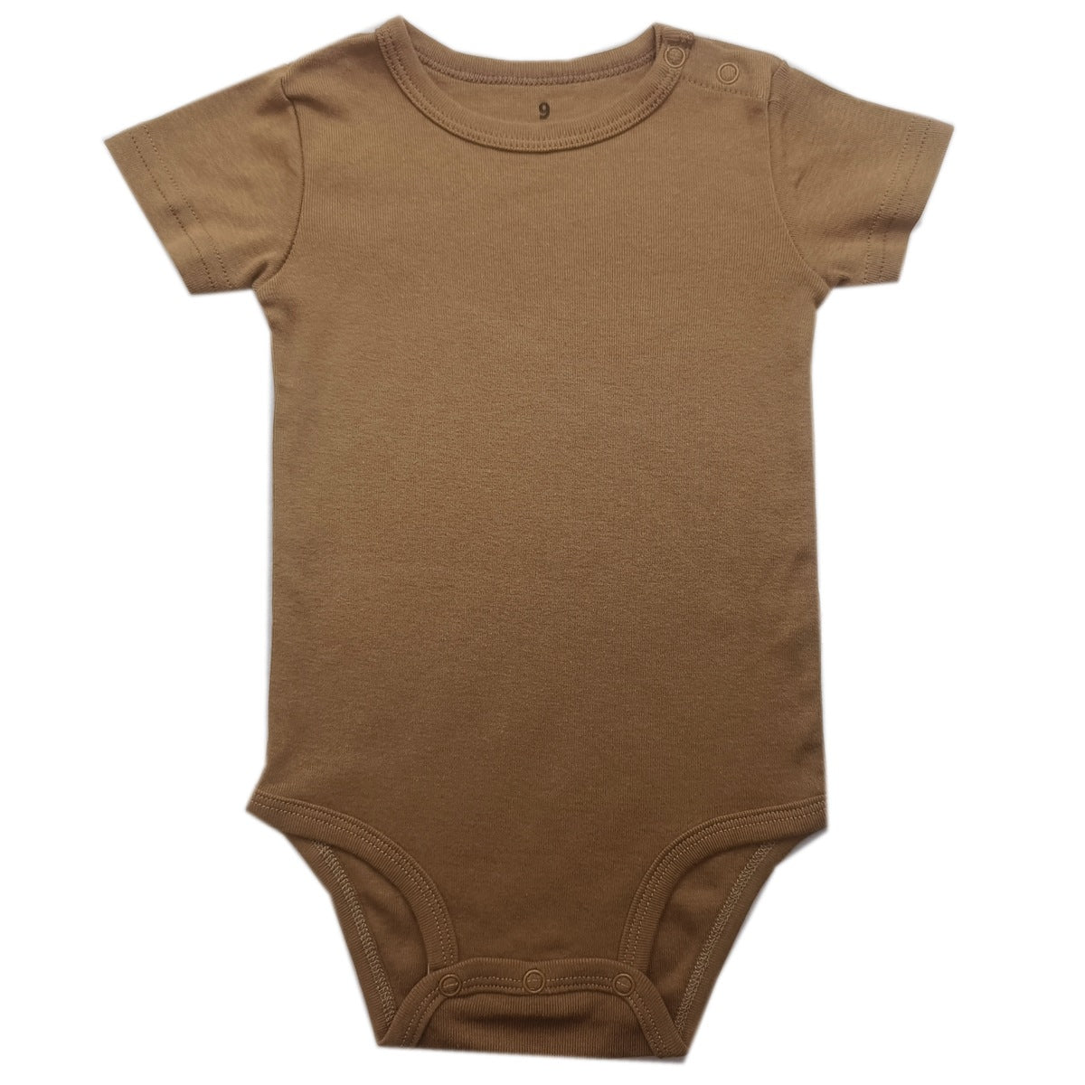 Baby Cotton Romper Short Sleeve Shoulder Opening Jumpsuit