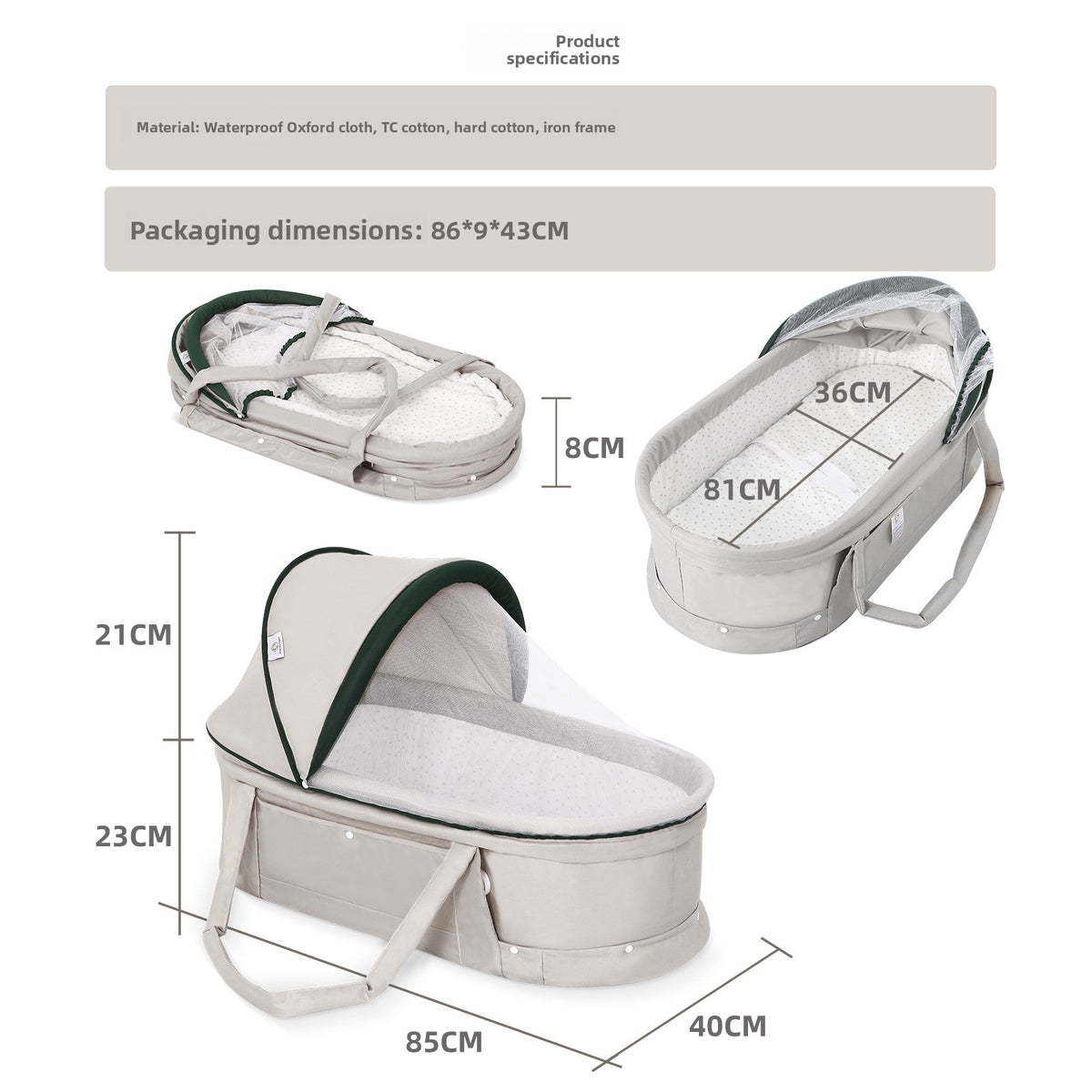 Portable Foldable Baby Travel Bed