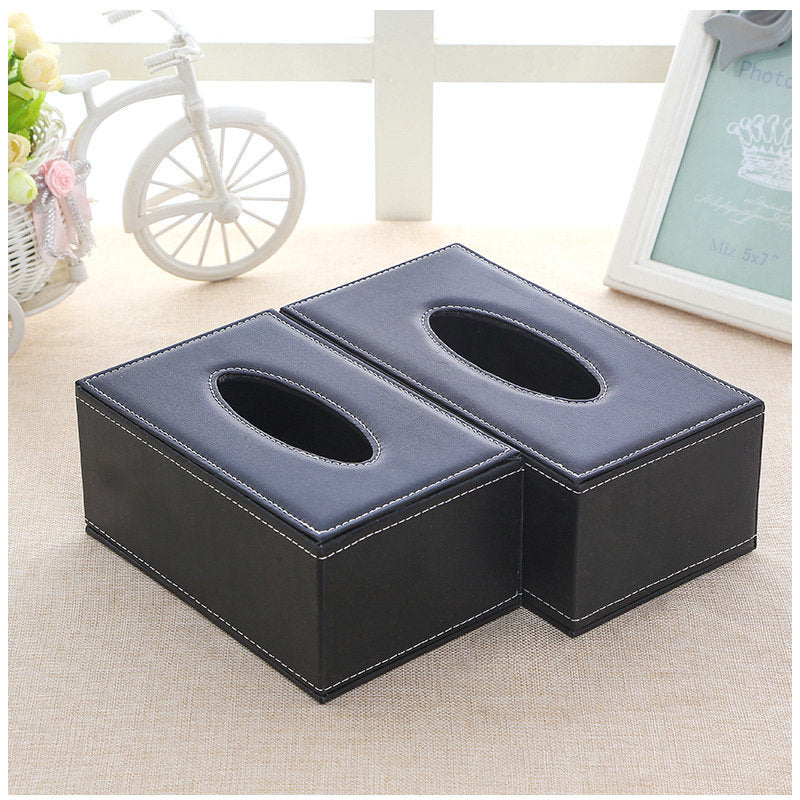 Decorative PU Leather Tissue Box