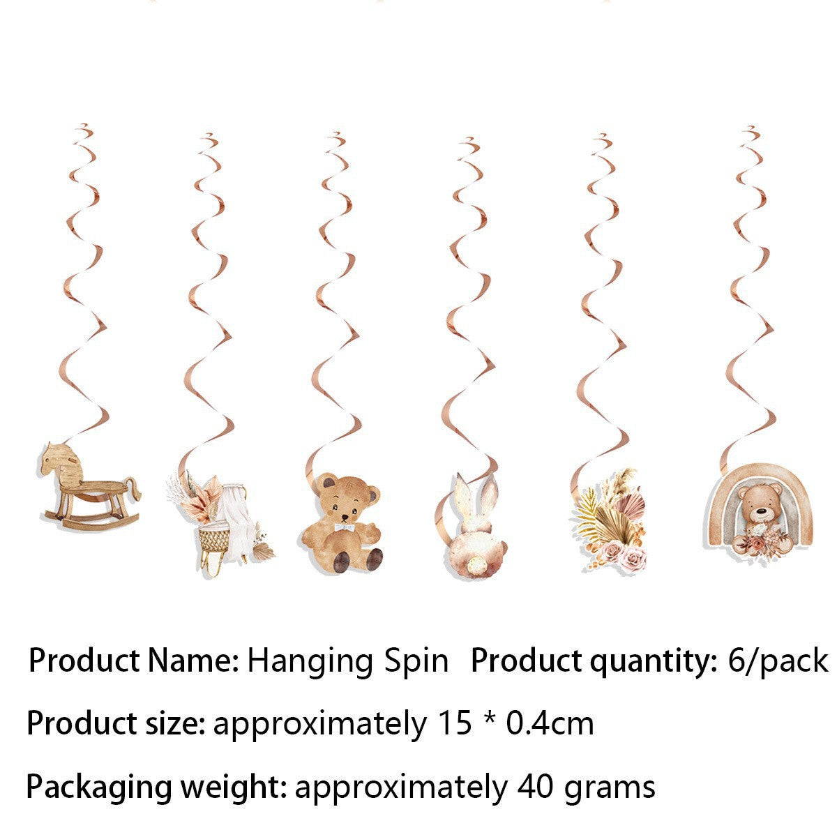 Bohemian Baby Shower Party Supplies Set