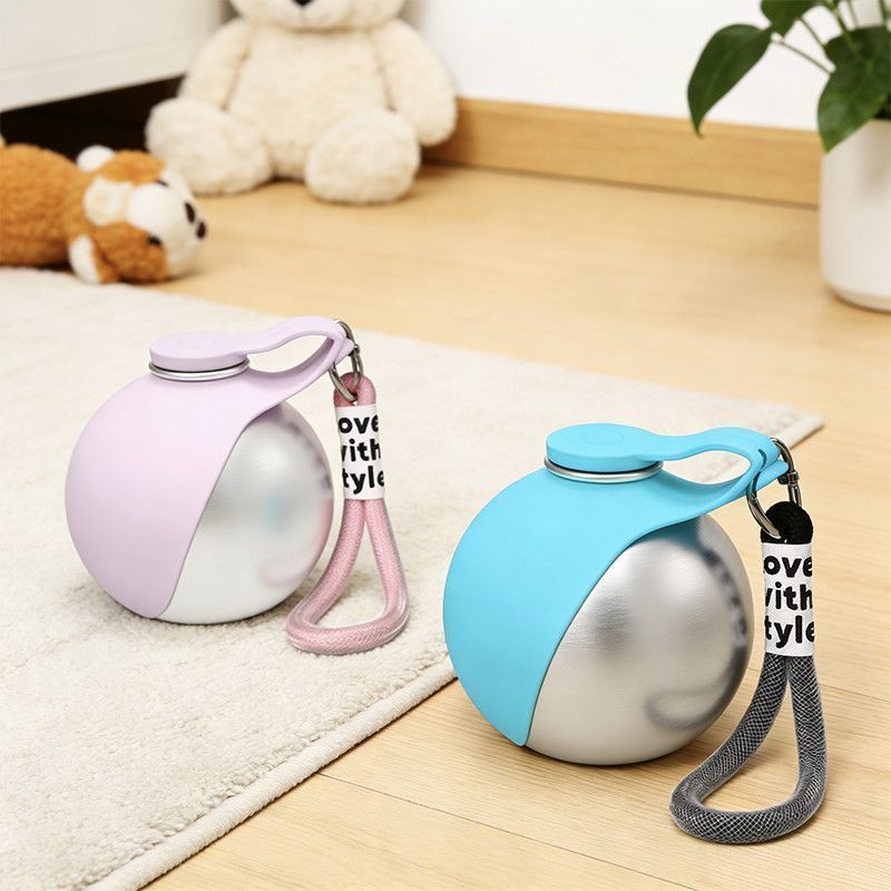 Collapsible Stainless Steel Pet Water Bowl