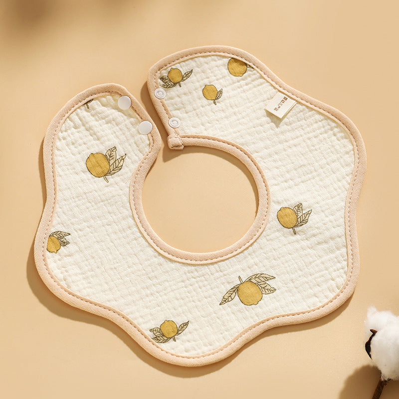Baby Cotton Bibs with Cartoon Designs