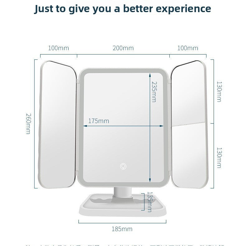 Desktop LED Makeup Mirror with Light