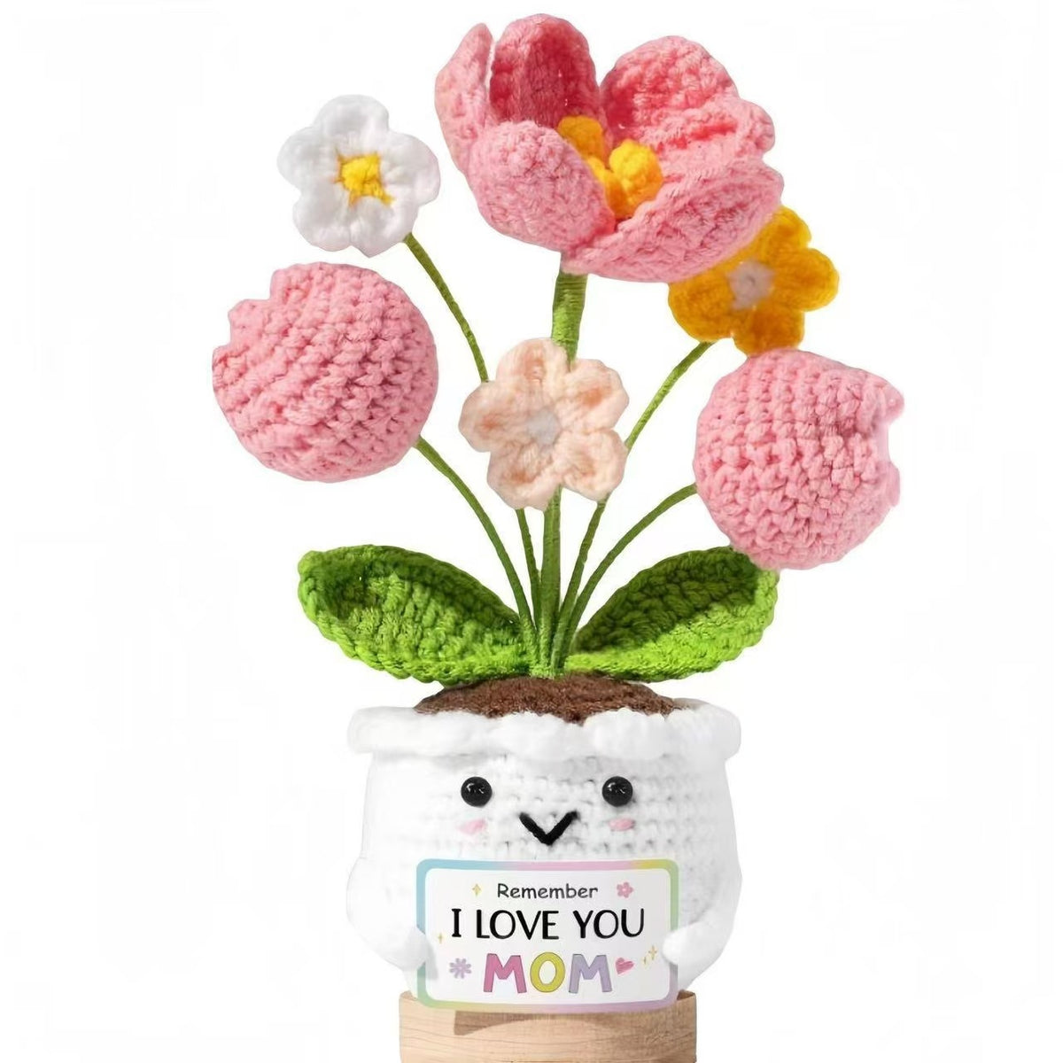 Handwoven Wool Knitted Potted Plants