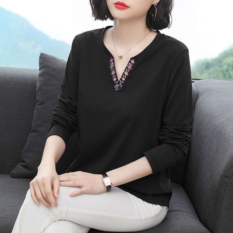 Long Sleeve Loose Fit Womens Tshirt - RAINSTAR