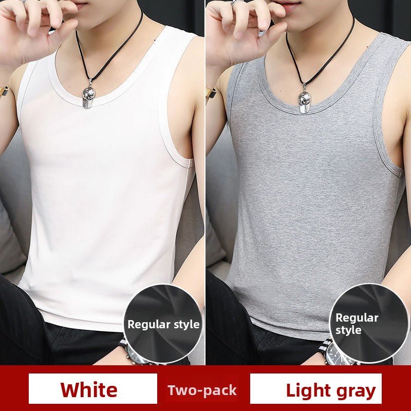Modal Mens Round Neck Tank Tops - RAINSTAR