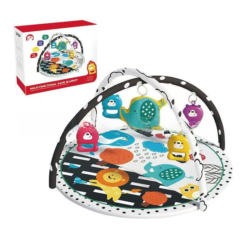 Multifunctional Baby Crawling Play Mat with Safety Fence - RAINSTAR